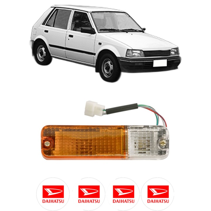 Semnalizator 0 Stanga DAIHATSU CHARADE II (G11, G30) din 1983-1987, Auto, Depo, 4 Stickere auto cu DAIHATSU