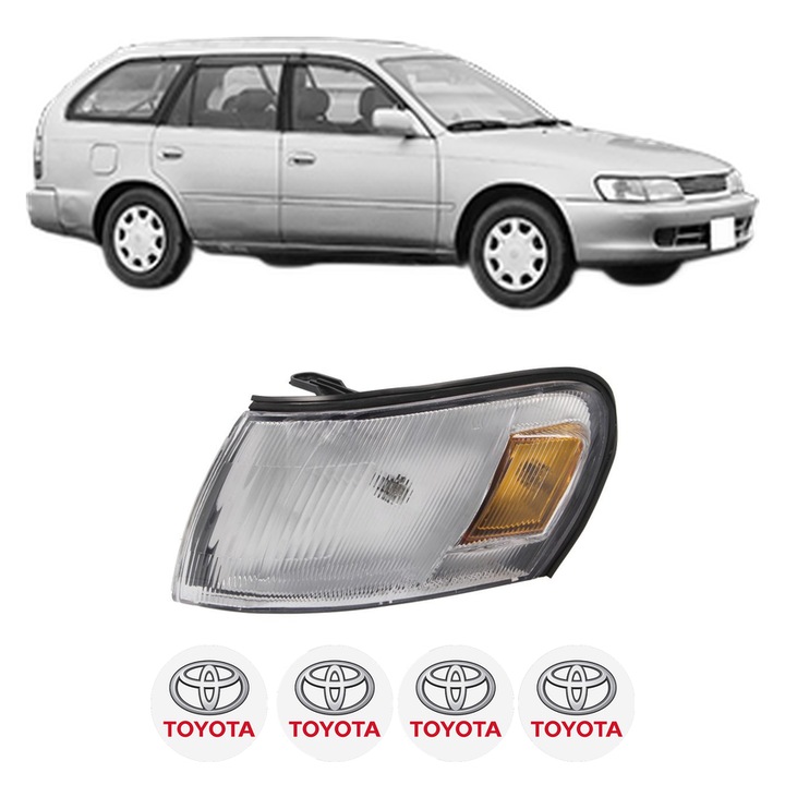 Semnalizator Fata Stanga TOYOTA COROLLA Estate (_E10_) din 1992-1997, Auto, Depo, 4 Stickere auto cu TOYOTA