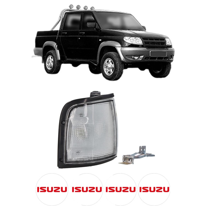 Semnalizator Fata Dreapta ISUZU PICKUP din 1987-1996, Auto, Depo, 4 Stickere auto cu ISUZU