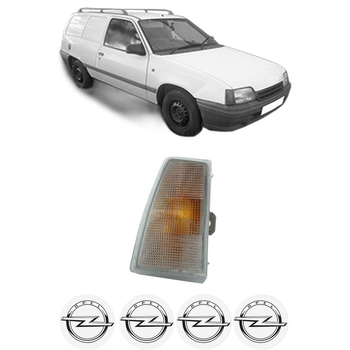 Semnalizator Fata Dreapta OPEL KADETT E Estate Van (T85) din 1984-1993, Auto, Depo, 4 Stickere auto cu OPEL