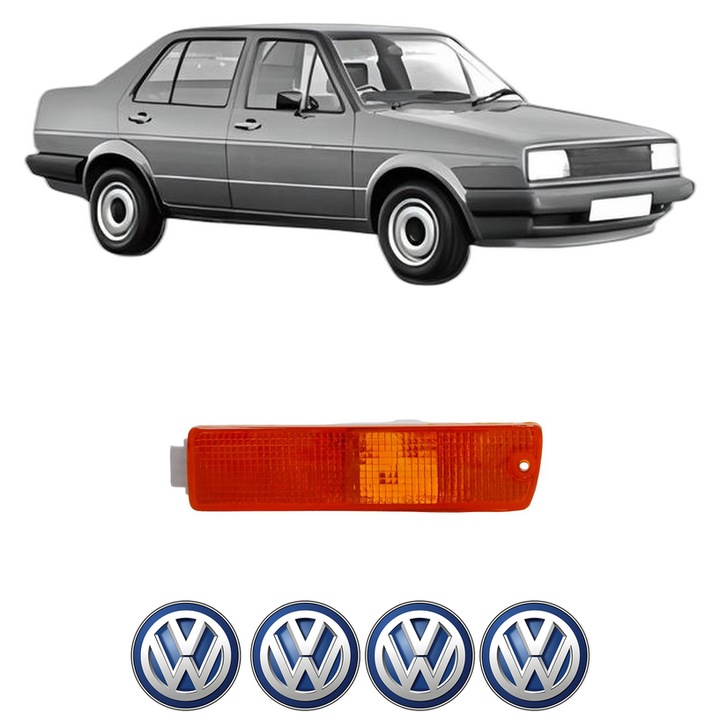 Semnalizator Fata Stanga Volkswagen JETTA II (19E, 1G2, 165) din 1984-1992, Auto, Depo, 4 Stickere auto cu Volkswagen
