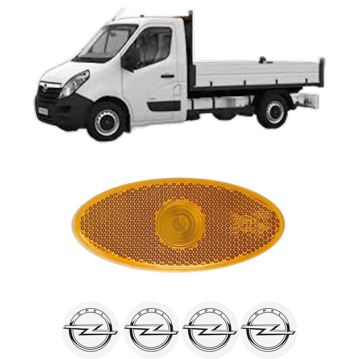 Semnalizator Partea Dreapta / Stanga OPEL MOVANO B Platform/Chassis (X62) din 2010-2019, Auto, Depo, 4 Stickere auto cu OPEL