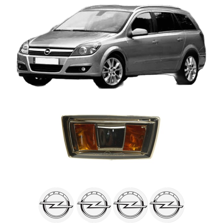 Semnalizator Partea Dreapta OPEL ASTRA H Estate (A04) din 2004-2014, Auto, Depo, 4 Stickere auto cu OPEL
