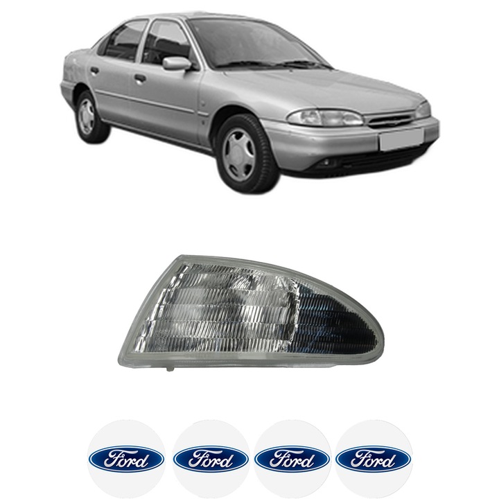Semnalizator Fata Stanga FORD MONDEO I Saloon (GBP) din 1993-1996, Auto, Depo, 4 Stickere auto cu FORD