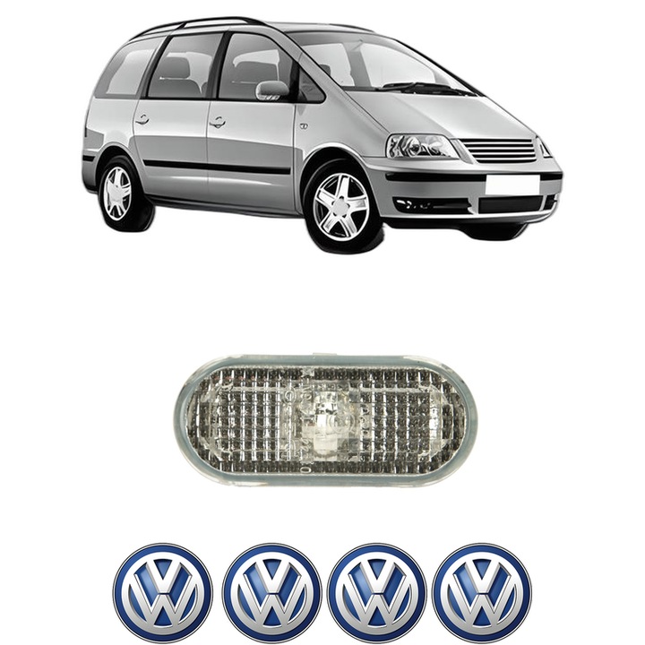 Semnalizator Partea Dreapta / Stanga Volkswagen SHARAN (7M8, 7M9, 7M6) din 1995-2010, Auto, Depo, 4 Stickere auto cu Volkswagen