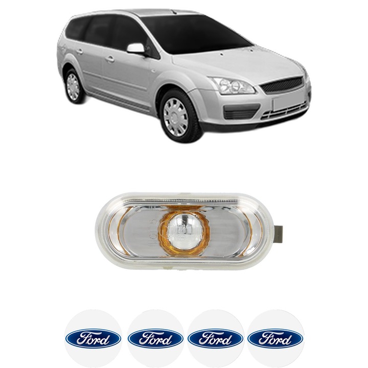 Semnalizator Partea Dreapta / Stanga FORD FOCUS II Estate Van din 2004-2011, Auto, Depo, 4 Stickere auto cu FORD