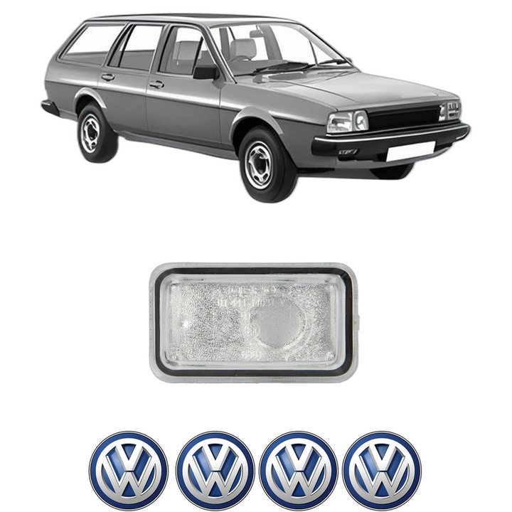 Semnalizator Partea Stanga Volkswagen PASSAT B2 Variant (33B) din 1980-1988, Auto, Depo, 4 Stickere auto cu Volkswagen