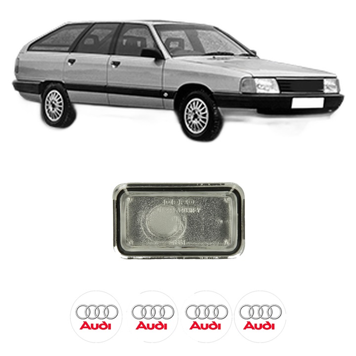Semnalizator Partea Dreapta AUDI 100 C3 Avant (445, 446) din 1982-1990, Auto, Depo, 4 Stickere auto cu AUDI