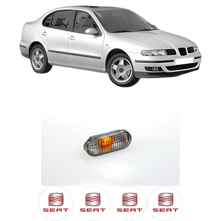 Semnalizator Partea Dreapta / Stanga SEAT TOLEDO II (1M2) din 1998-2006, Auto, Depo, 4 Stickere auto cu SEAT