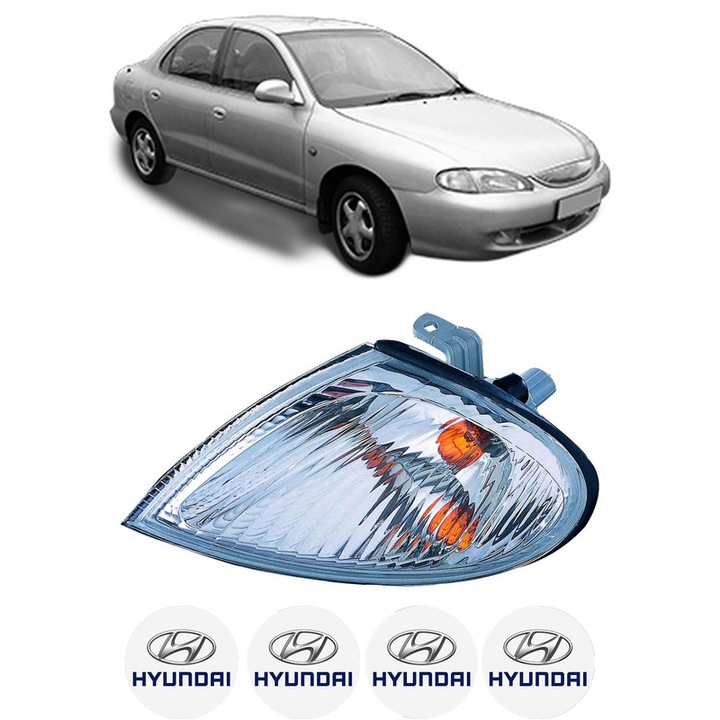 Semnalizator Fata Stanga HYUNDAI LANTRA II (J-2) din 1995-2000, Auto, Depo, 4 Stickere auto cu HYUNDAI