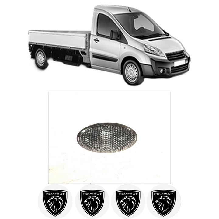 Semnalizator Partea Dreapta / Stanga PEUGEOT EXPERT Platform/Chassis din 2007-2016, Auto, Depo, 4 Stickere auto cu PEUGEOT