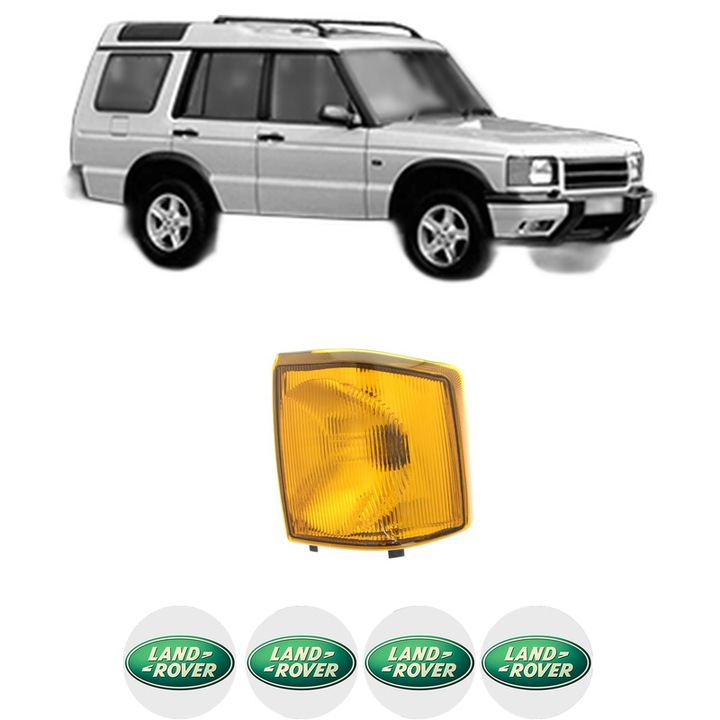Semnalizator Fata Stanga LAND ROVER DISCOVERY I (LJ) din 1989-1998, Auto, Depo, 4 Stickere auto cu LAND ROVER
