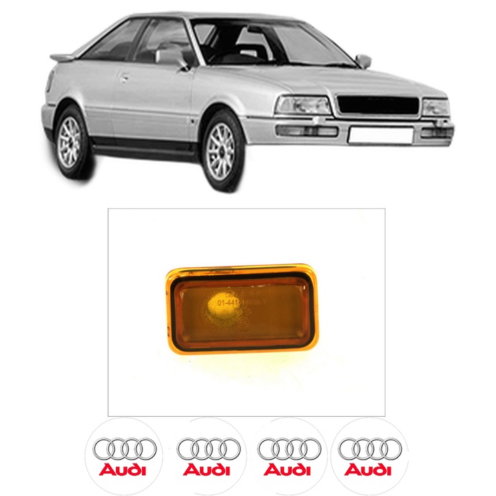 Semnalizator Partea Stanga AUDI COUPE B3 (89, 8B3) din 1988-1996, Auto, Depo, 4 Stickere auto cu AUDI
