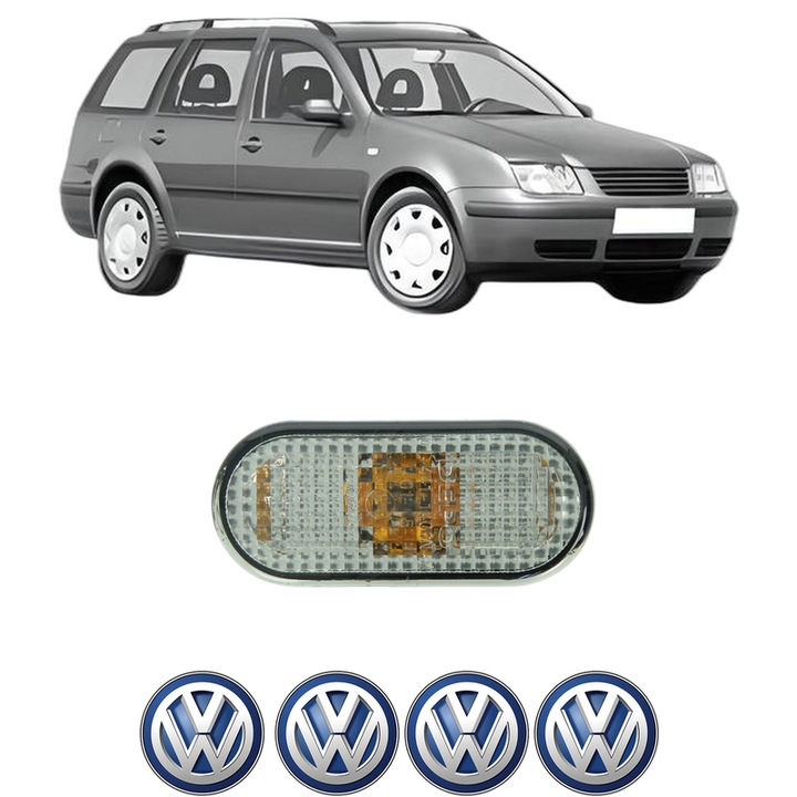 Semnalizator Partea Dreapta / Stanga Volkswagen BORA Variant (1J6) din 1999-2005, Auto, Depo, 4 Stickere auto cu Volkswagen