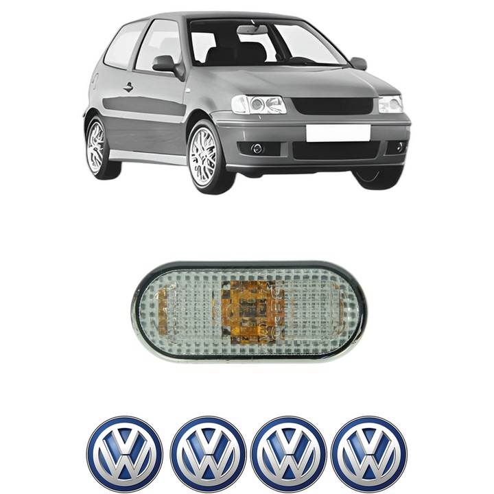 Semnalizator Partea Dreapta / Stanga Volkswagen POLO (6N2) din 1999-2001, Auto, Depo, 4 Stickere auto cu Volkswagen