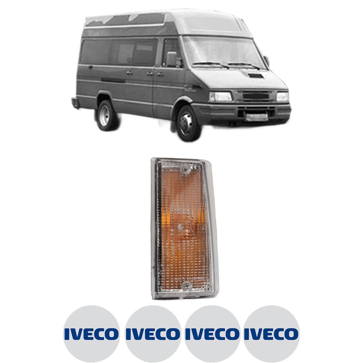 Far Fata Stanga IVECO DAILY II Bus din 1990-1999, Auto, Depo, 4 Stickere auto cu IVECO