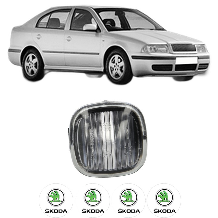 Semnalizator Partea Dreapta / Stanga SKODA OCTAVIA I (1U2) din 1996-2010, Auto, Blic, 4 Stickere auto cu SKODA