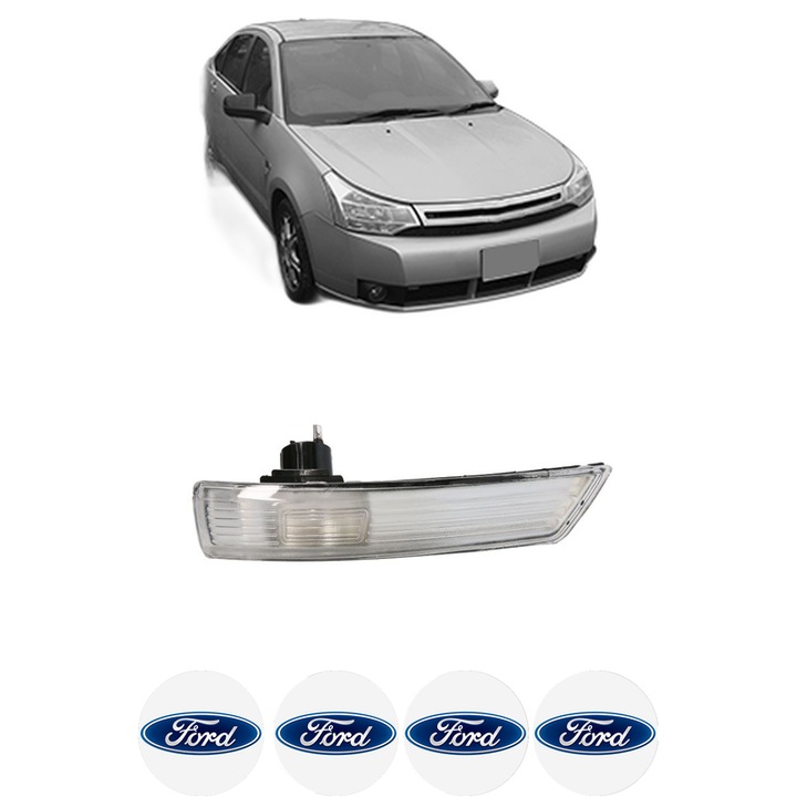 Indicator oglinda Fata Dreapta FORD FOCUS din 1998-2021, Auto, Blic, 4 Stickere auto cu FORD