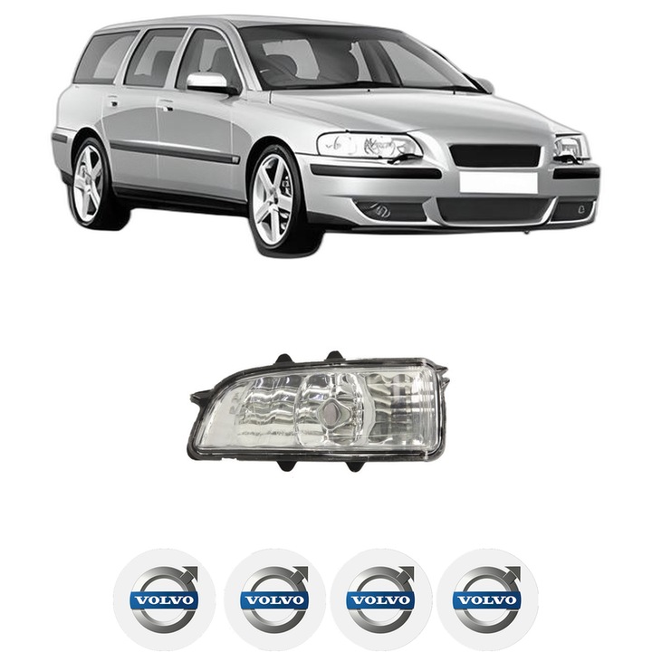 Indicator oglinda Partea Stanga VOLVO V70 II (285) din 1999-2008, Auto, Blic, 4 Stickere auto cu VOLVO