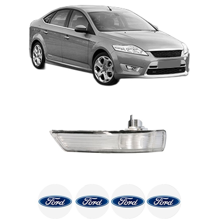 Indicator oglinda Fata Stanga FORD MONDEO IV Saloon (BA7) din 2007-2015, Auto, Blic, 4 Stickere auto cu FORD