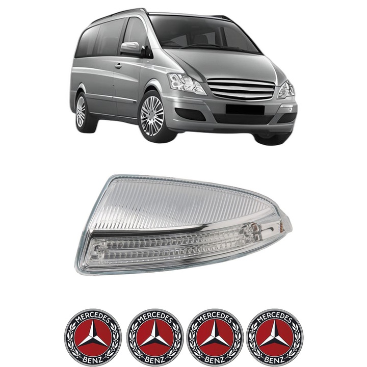 Semnalizator Partea Stanga MERCEDES-BENZ VIANO (W639) din 2014, Auto, Blic, 4 Stickere auto cu MERCEDES-BENZ