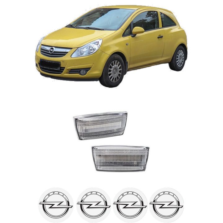 Semnalizator Partea Stanga / Dreapta OPEL CORSA D Hatchback Van (S07) din 2006-2014, Auto, Blic, 4 Stickere auto cu OPEL