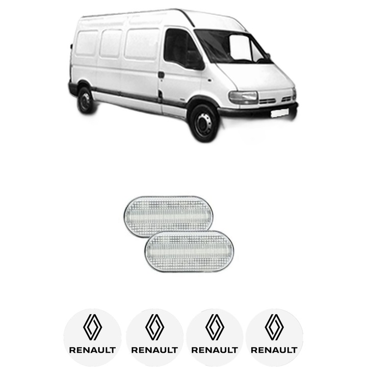 Semnalizator Partea Dreapta / Stanga RENAULT MASTER II Van (FD) din 1997-2010, Auto, Blic, 4 Stickere auto cu RENAULT