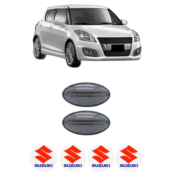 Semnalizator Partea Dreapta / Stanga SUZUKI SWIFT IV (FZ, NZ) din 2010-2013, Auto, Blic, 4 Stickere auto cu SUZUKI