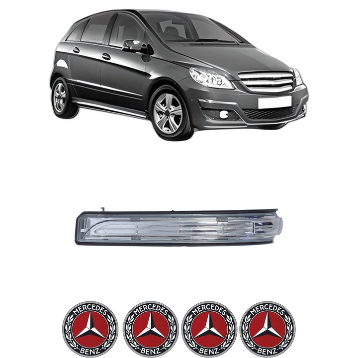 Semnalizator Partea Dreapta MERCEDES-BENZ B-CLASS Sports Tourer (W245) din 2005-2011, Auto, Blic, 4 Stickere auto cu MERCEDES-BENZ