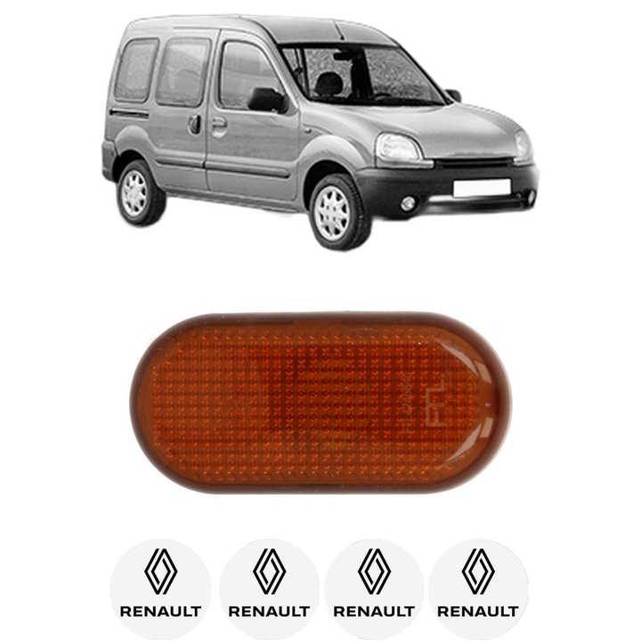 Semnalizator Partea Dreapta / Stanga RENAULT KANGOO (KC0/1_) din 1997-2010, Auto, Blic, 4 Stickere auto cu RENAULT