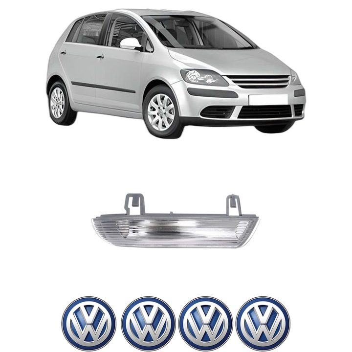 Indicator oglinda ParteaOglinda Dreapta Volkswagen GOLF PLUS V (5M1, 521) din 2004-2013, Auto, Blic, 4 Stickere auto cu Volkswagen