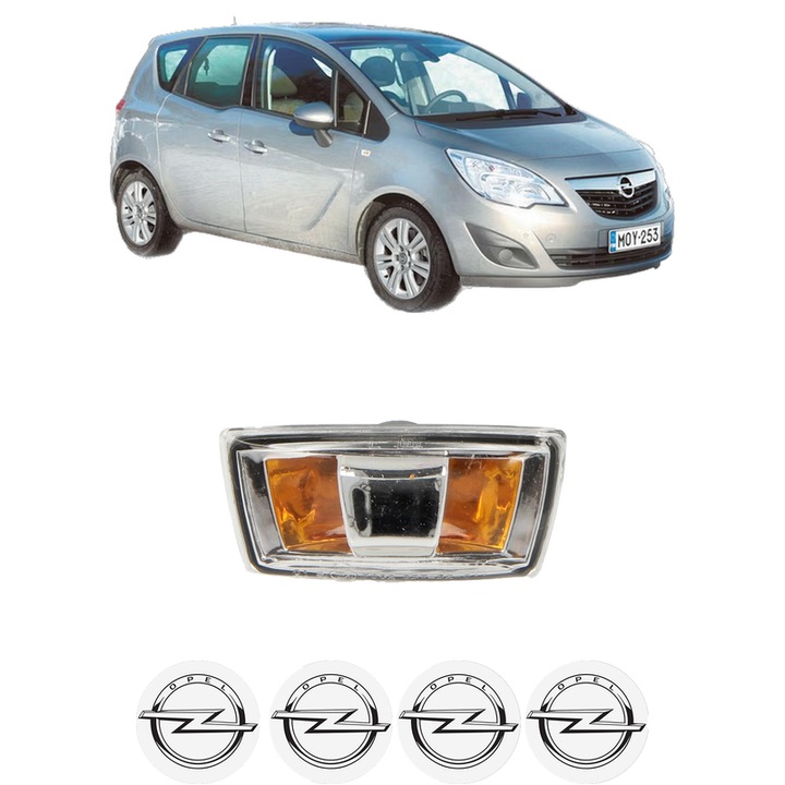 Semnalizator Partea Stanga OPEL MERIVA B MPV (S10) din 2010-2017, Auto, Blic, 4 Stickere auto cu OPEL
