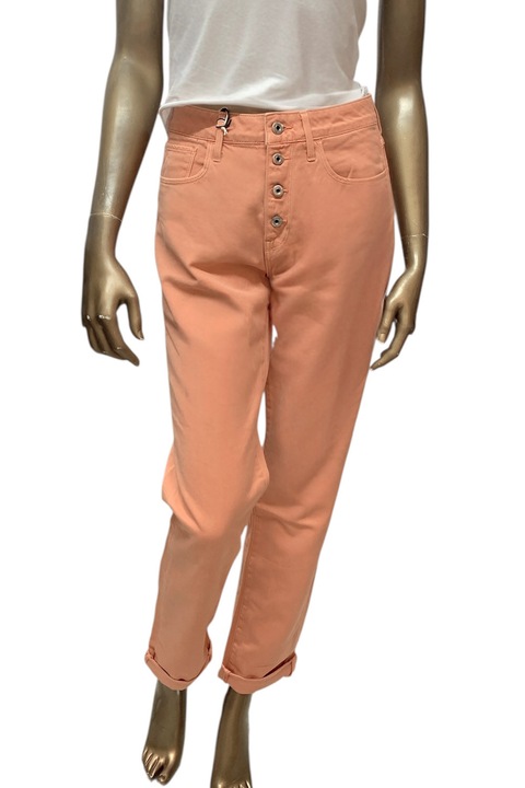 Blugi de damă G-Star RAW 3301 Boyfriend 7434288 90-41, Kana Denim OD Sunset, Bumbac, W27-L32, Portocaliu