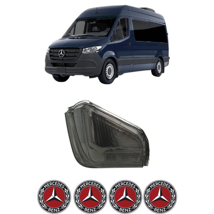 Indicator oglinda Partea Stanga MERCEDES-BENZ SPRINTER 3, 5-t Van (B907, B910) din 2018-2025, Auto, Blic, 4 Stickere auto cu MERCEDES-BENZ