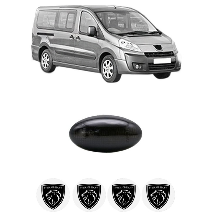 Set lumini semnalizare Partea Dreapta / Stanga PEUGEOT EXPERT TEPEE (VF3X_) din 2007-2016, Auto, Blic, 4 Stickere auto cu PEUGEOT