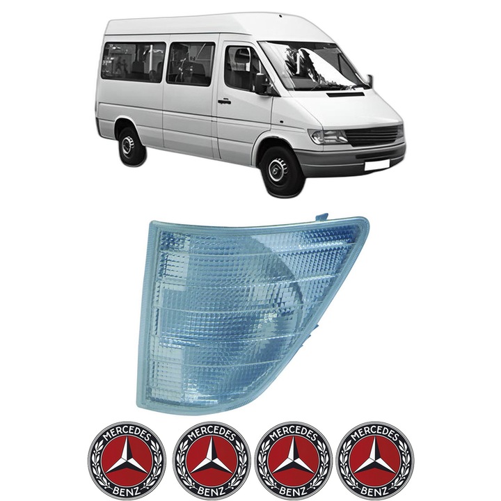 Semnalizator Fata Stanga MERCEDES-BENZ SPRINTER 4-t Bus (B904) din 1996-2006, Auto, Depo, 4 Stickere auto cu MERCEDES-BENZ