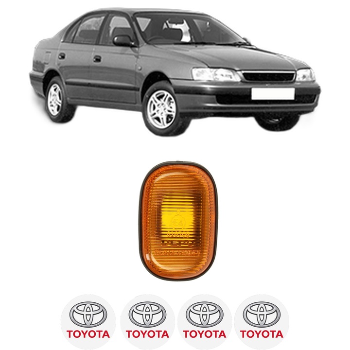 Semnalizator Partea Dreapta / Stanga TOYOTA CARINA E VI Saloon (_T19_) din 1992-1997, Auto, Depo, 4 Stickere auto cu TOYOTA