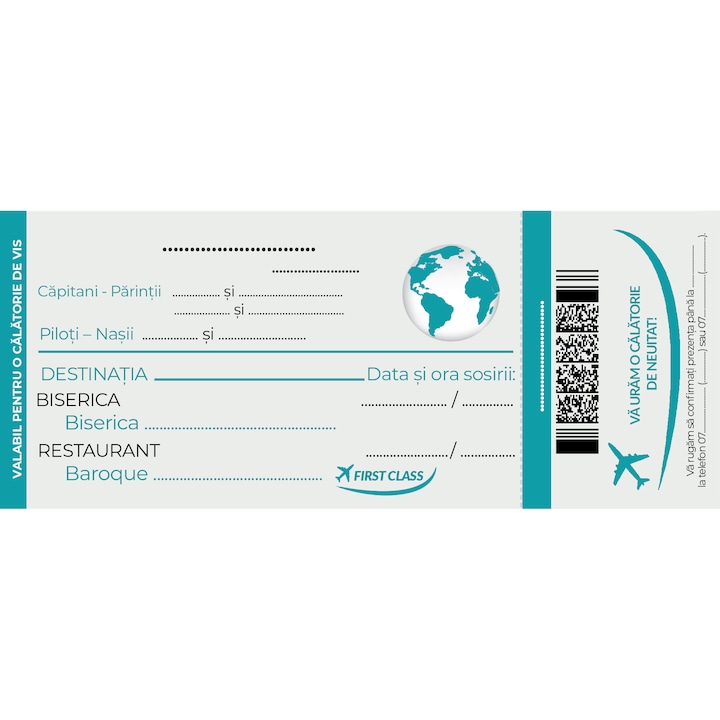 Invitatie nunta, 12 x 18 cm, carton 200g, model 006