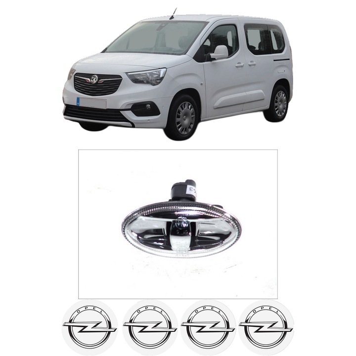 Semnalizator Partea Dreapta / Stanga OPEL COMBO E Tour / Life (K9) din 2018, Auto, Depo, 4 Stickere auto cu OPEL