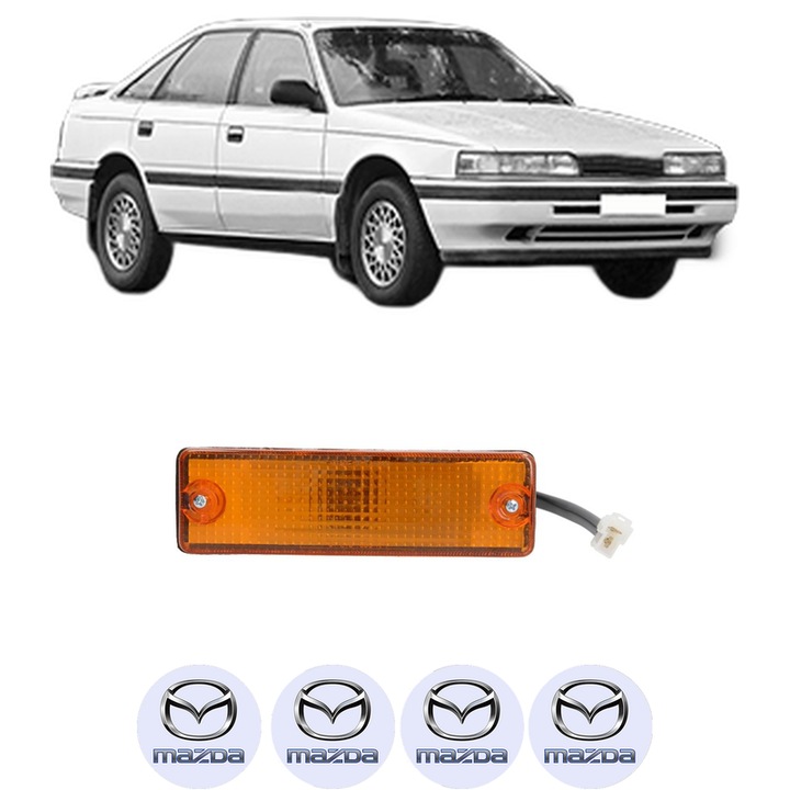 Semnalizator Fata Dreapta / Stanga MAZDA 626 III (GD) din 1987-1992, Auto, Depo, 4 Stickere auto cu MAZDA