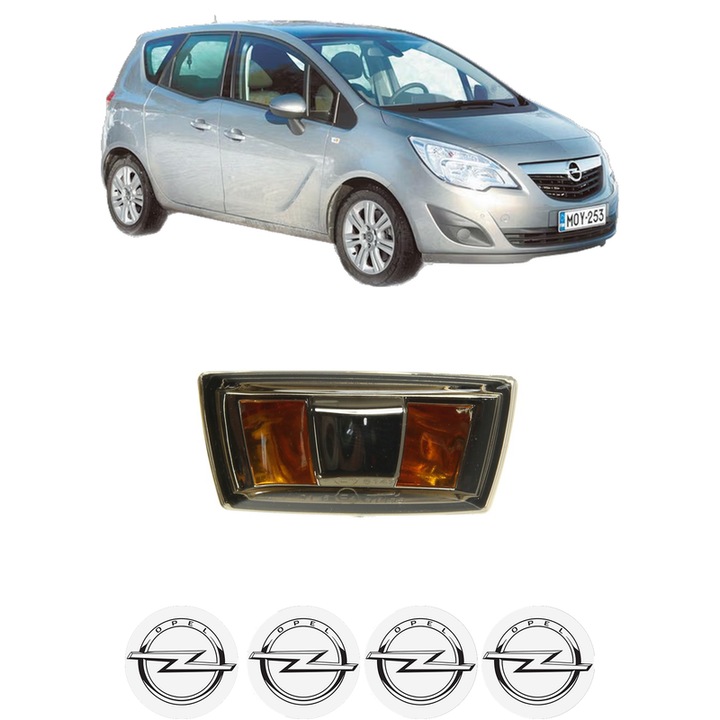 Semnalizator Partea Dreapta OPEL MERIVA B MPV (S10) din 2010-2017, Auto, Depo, 4 Stickere auto cu OPEL