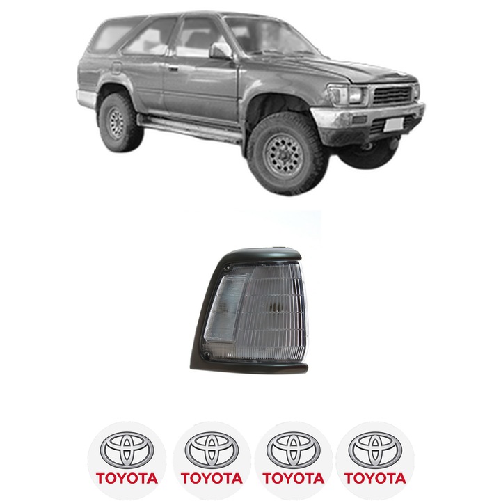 Semnalizator Fata Dreapta TOYOTA HILUX V Pickup (_N8_, _N9_, _N10_, _N11_) din 1988-1998, Auto, Depo, 4 Stickere auto cu TOYOTA