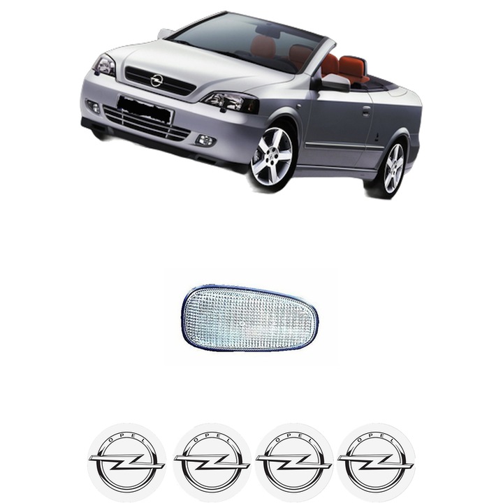 Semnalizator Partea Dreapta / Stanga OPEL ASTRA G Convertible (T98) din 2001-2005, Auto, Depo, 4 Stickere auto cu OPEL