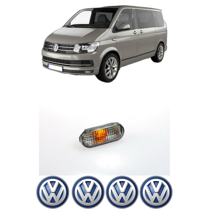 Semnalizator Partea Dreapta / Stanga Volkswagen TRANSPORTER T5 Bus (7HB, 7HJ, 7EB, 7EJ) din 2003-2015, Auto, Depo, 4 Stickere auto cu Volkswagen