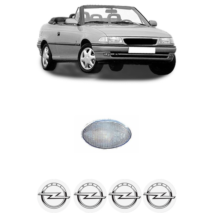 Semnalizator Partea Dreapta / Stanga OPEL ASTRA F Convertible (T92) din 1993-2001, Auto, Depo, 4 Stickere auto cu OPEL