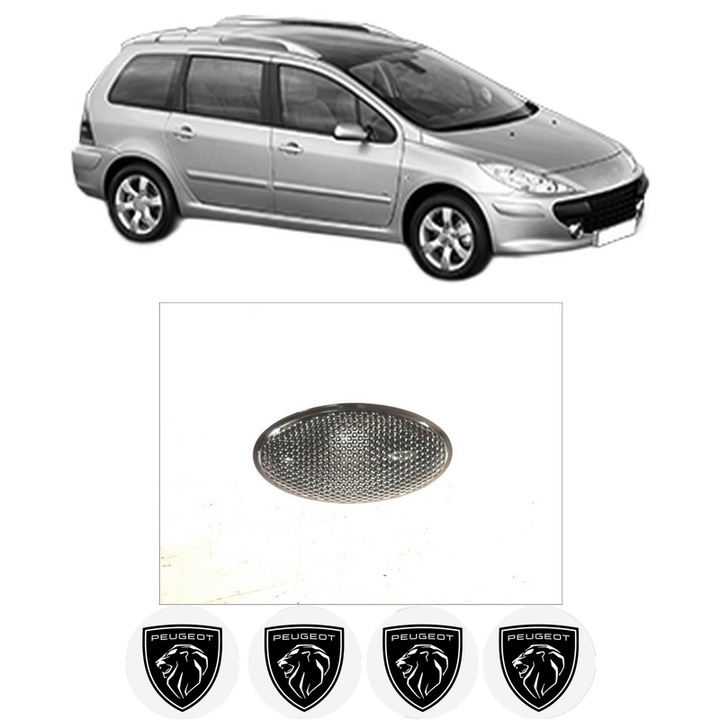 Semnalizator Partea Dreapta / Stanga PEUGEOT 307 SW (3H) din 2002-2009, Auto, Depo, 4 Stickere auto cu PEUGEOT