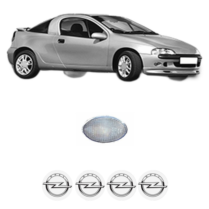 Semnalizator Partea Dreapta / Stanga OPEL TIGRA (S93) din 1994-2000, Auto, Depo, 4 Stickere auto cu OPEL