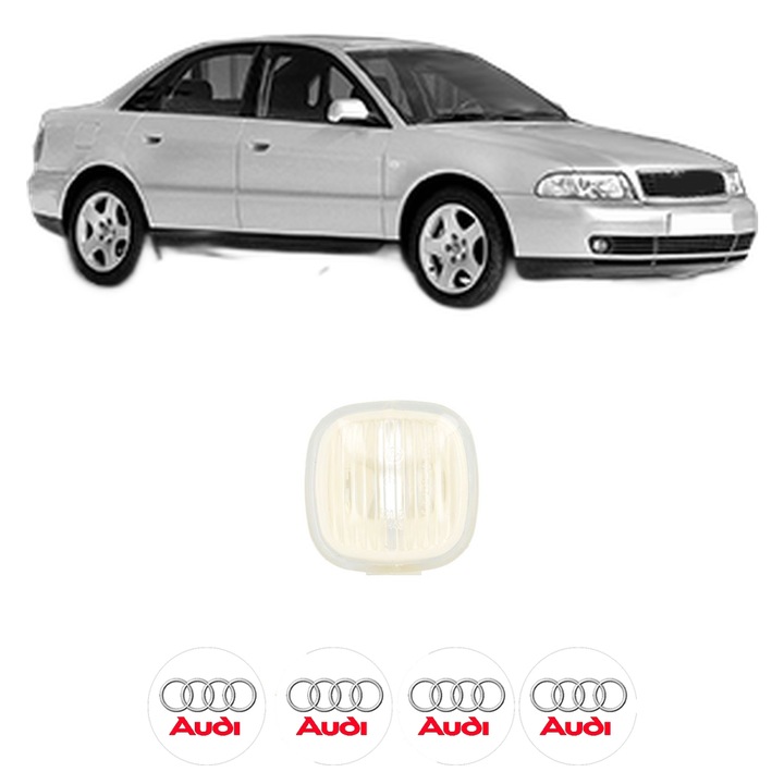 Semnalizator Partea Dreapta / Stanga AUDI A4 B5 (8D2) din 1994-2001, Auto, Blic, 4 Stickere auto cu AUDI