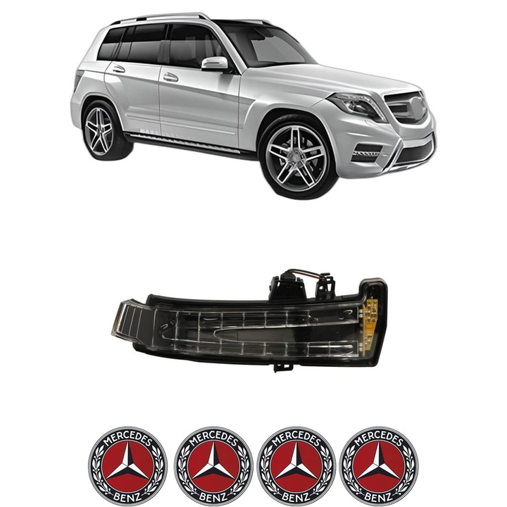 Semnalizator Partea Dreapta MERCEDES-BENZ GLK-CLASS (X204) din 2008-2015, Auto, Blic, 4 Stickere auto cu MERCEDES-BENZ