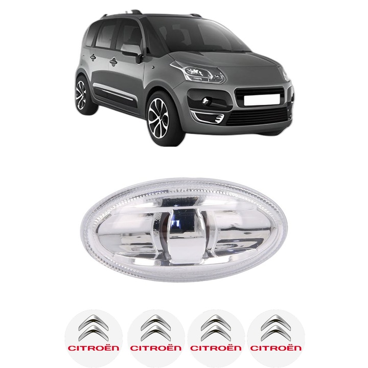 Semnalizator Partea Dreapta / Stanga CITROEN C3 PICASSO (SH_) din 2008-2017, Auto, Blic, 4 Stickere auto cu CITROEN